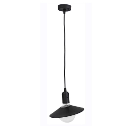 Φωτιστικό Οροφής KA-01 HAT 1/L 31-0908 Black Μέταλλο