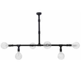 Φωτιστικό Οροφής ΡΡ-27 6/L 31-0925 Black Μέταλλο