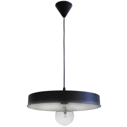 Φωτιστικό Οροφής LM-310 1/L BL-WH 34-0043 Black Μέταλλο
