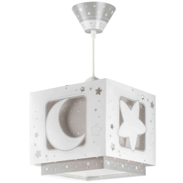 Φωτιστικό Οροφής Gray Moon 63232 E White-Grey Ango Πολυπροπυλένιο