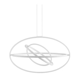 Φωτιστικό Οροφής O'ring/4 SO Silver Ondaluce Μέταλλο