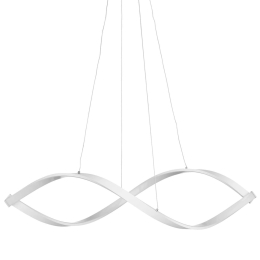 Φωτιστικό Οροφής Nodo/100-Bianco SO Silver  Ondaluce Μέταλλο