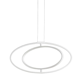 Φωτιστικό Οροφής O'ring/2 SO Silver Ondaluce Μέταλλο