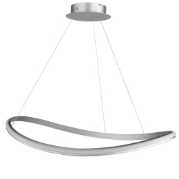 Φωτιστικό Οροφής Sinuo/GR SO Silver Ondaluce Μέταλλο