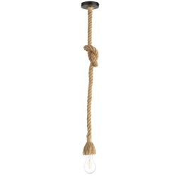 Φωτιστικό Οροφής String/1L SO Black Ondaluce Σχοινί,Μέταλλο