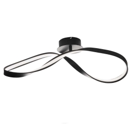 Φωτιστικό Οροφής - Πλαφονιέρα Led Spark PL.SPARK/NERO Black Ondaluce Μέταλλο