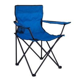 Πολυθρόνα Fisherman HM5096 Πτυσσόμενη Camping Με Θέση Για Ποτήρι 77x48x81cm Blue