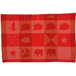 Κουβέρτα Βρεφική DF-IDA 2810-11 Red Vesta Home Κούνιας 100x140cm Βαμβάκι-Ακρυλικό