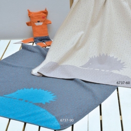 Κουβέρτα Βρεφική DF-JUWEL 6737-90 Blue Vesta Home Κούνιας 100x140cm 100% Βαμβάκι