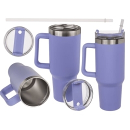 XXL Thermo κούπα, ανοξείδωτο ατσάλι, μωβ, 1,2 λίτρα