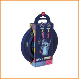 Σετ φαγητού Stitch με πιατάκια, ποτήρι, πιρούνι και κουτάλι 5τμχ