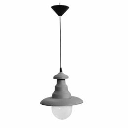 Φωτιστικό Οροφής Μονόφωτο FLP-100K 26-0046 Grey PVC