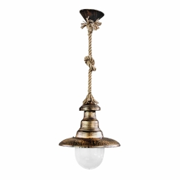 Φωτιστικό Οροφής Μονόφωτο FLP-100K 31-0056 Rope UT-Bronze PVC