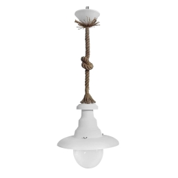 Φωτιστικό Οροφής Μονόφωτο FLP-100K 31-0521 Rope UT-White PVC