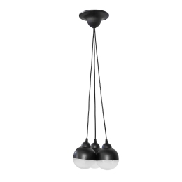 Φωτιστικό Οροφής Τρίφωτο C010TS  31-0658 Black PVC