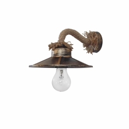 Φωτιστικό Τοίχου  Μονόφωτο UT-161AP 31-0591  Bronze PVC
