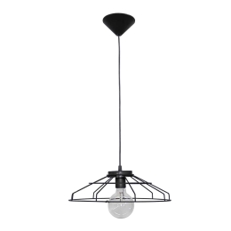 Φωτιστικό Οροφής Μονόφωτο US-FACTORY NET 31-0636 Black Μέταλλο