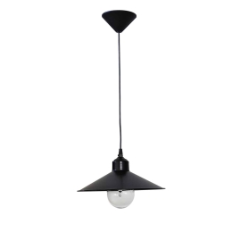 Φωτιστικό Οροφής  Μονόφωτο LM-150K  34-0005 Black Μέταλλο