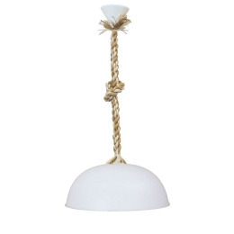 Φωτιστικό Οροφής Sfera/30 31-1057 1L Rope Mix-White Heronia Πλαστικό