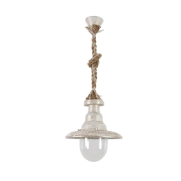 Φωτιστικό Οροφής Κflp-100K 31-1102 Mix-Rope White-Bronze Heronia Σχοινί, Πλαστικό