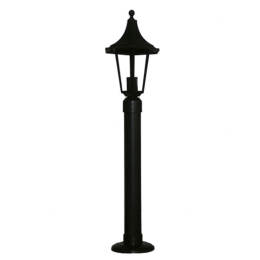 Φωτιστικό Δαπέδου 10-0073 80x20,5x20,5cm E27 10W Led IP44 Black Heronia