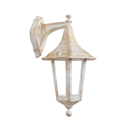 Φωτιστικό Τοίχου-Απλίκα 07-1348 39,5x22,5x20,5cm E27 10W Led IP44 White-Bronze Heronia