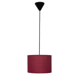 Φωτιστικό Οροφής 14-0138 1/Ε27 Με Αμπαζούρ Φ20x100cm ΗΚ-07 Red Heronia