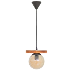 Φωτιστικό Οροφής R-600 Cable 30-0075 1/Ε27 Φ15x20x85cm Natural Wood Honey Heronia