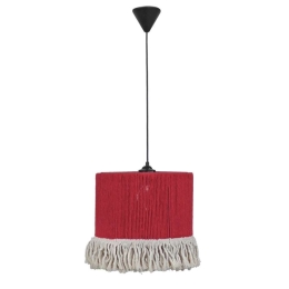 Φωτιστικό Οροφής Mackrame 31-1289 1/Ε27 Φ30x100cm Red Heronia