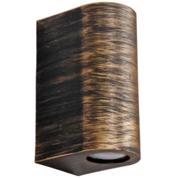 Φωτιστικό Οροφής - Σποτ C-032 15-0218 Round Up-Down 2xGU10 Led 10,2x7,5x16,5cm Bronze Heronia