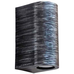 Φωτιστικό Οροφής - Σποτ C-032 15-0220 Round Up-Down 2xGU10 Led 10,2x7,5x16,5cm Silver Heronia