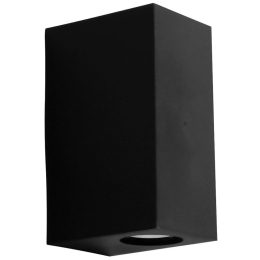 Φωτιστικό Οροφής - Σποτ C-042 15-0208 Square Up-Down 2xGU10 Led 10,2x7,5x16,5cm Black Heronia