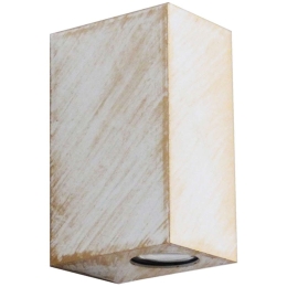 Φωτιστικό Οροφής - Σποτ C-042 15-0214 Square Up-Down 2xGU10 Led 10,2x7,5x16,5cm White-Bronze Heronia