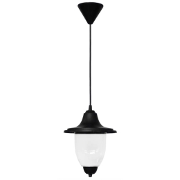 Φωτιστικό Οροφής Modern 11-0294 LP-960Κ E/27 Max 10w Led Φ19,5x90cm Black Heronia