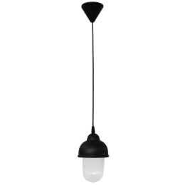Φωτιστικό Οροφής 11-0299 SLP-950K E/27 Led Φ12x85cm Black Heronia