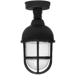 Φωτιστικό Οροφής - Πλαφονιέρα 11-0304 SLP-900CE E/27 Led Φ12x26,5cm Black Heronia