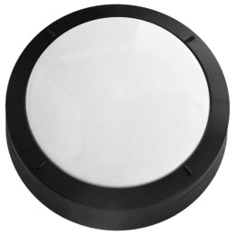 Φωτιστικό Οροφής - Πλαφονιέρα D-207B 32-0210 18W Led Φ22x8,6cm Black Heronia PC,PP