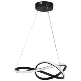 Φωτιστικό Οροφής Mercury 01-0351 Led 48W Φ50x60cm Black Heronia Μέταλλο