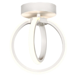 Φωτιστικό Οροφής - Πλαφονιέρα Venus 01-0353 Led 24W Φ19x24cm White Heronia Μέταλλο
