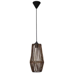 Φωτιστικό Οροφής Geo-D 31-1350 1/Ε27 Φ15x100cm Brown Heronia Bamboo