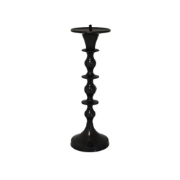 Κηροπήγιο 00.07.7203 28cm Black Αλουμίνιο