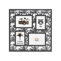 Κορνίζα 4 Θέσεων Jungle 07.169372 46Χ46cm Anthracite Ξύλο
