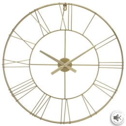 Ρολόι Τοίχου 07.166977B Φ70cm Gold Μέταλλο