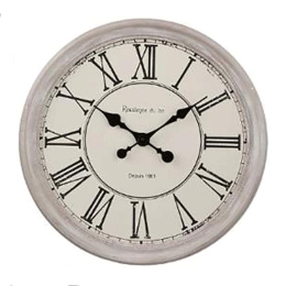 Ρολόι Τοίχου 07.135535 Φ48cm Natural Ξύλο