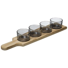 Ορντεβιέρα 4 Θέσεων Σε Σέσουλα Bamboo 07.173780 45cm Γυάλινο Plastona Γυαλί