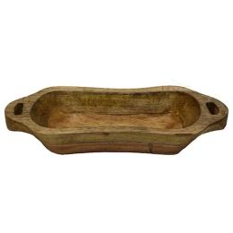 Σαλατιέρα Με Χερούλια Mango 00.07.7457 24Χ12Χ4cm Ξύλινη Natural Small Ξύλο