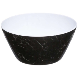 Σαλατιέρα Μελαμίνης 07.151407B Φ15cm Marble Black Small Μελαμίνη