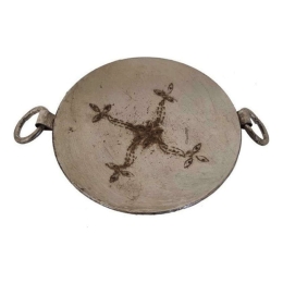 Διακοσμητική Πιατέλα Μεταλλική 00.07.7394 Φ10x2cm Brown Μέταλλο