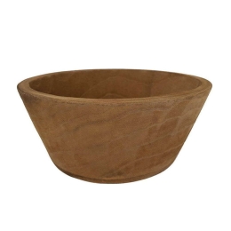 Κασπώ Διακοσμητικό Paulownia 00.07.7547D Φ33x13cm Ξύλινο Natural Ξύλο