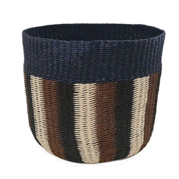 Καλάθι Ψάθινο Boho 00.06.68004 Φ40x35cm Multi Ψάθα